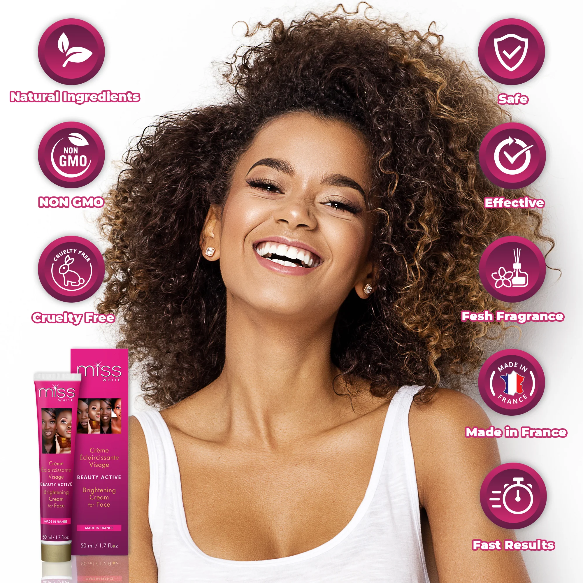 Fair & White Miss White Active Brightening Cream for Face - Image 6