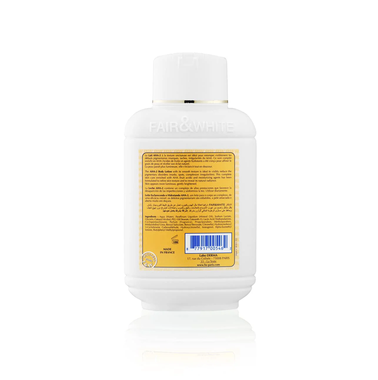 Fair & White Original AHA Body Lotion - 485ml / 17.6 fl oz - Image 10
