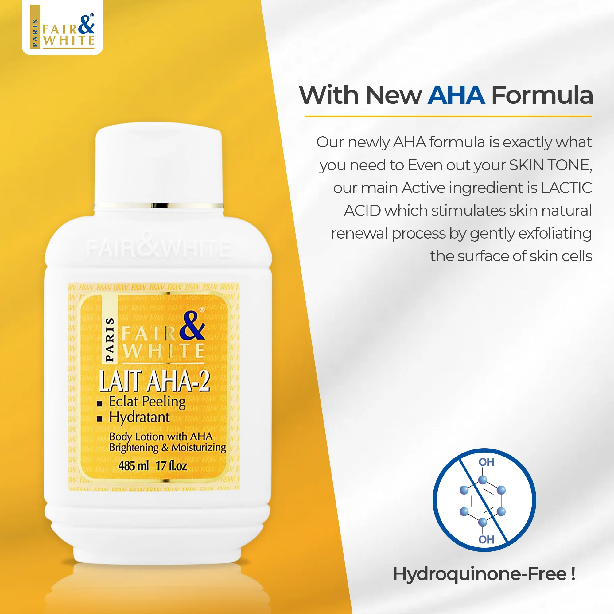 Fair & White Original AHA Body Lotion - 485ml / 17.6 fl oz - Image 8