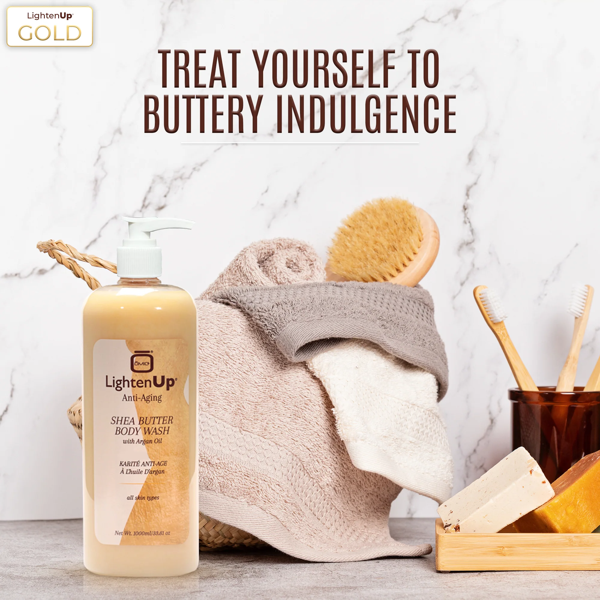 Lighten Up Anti-Aging Shower Gel - 1000ml - Image 4