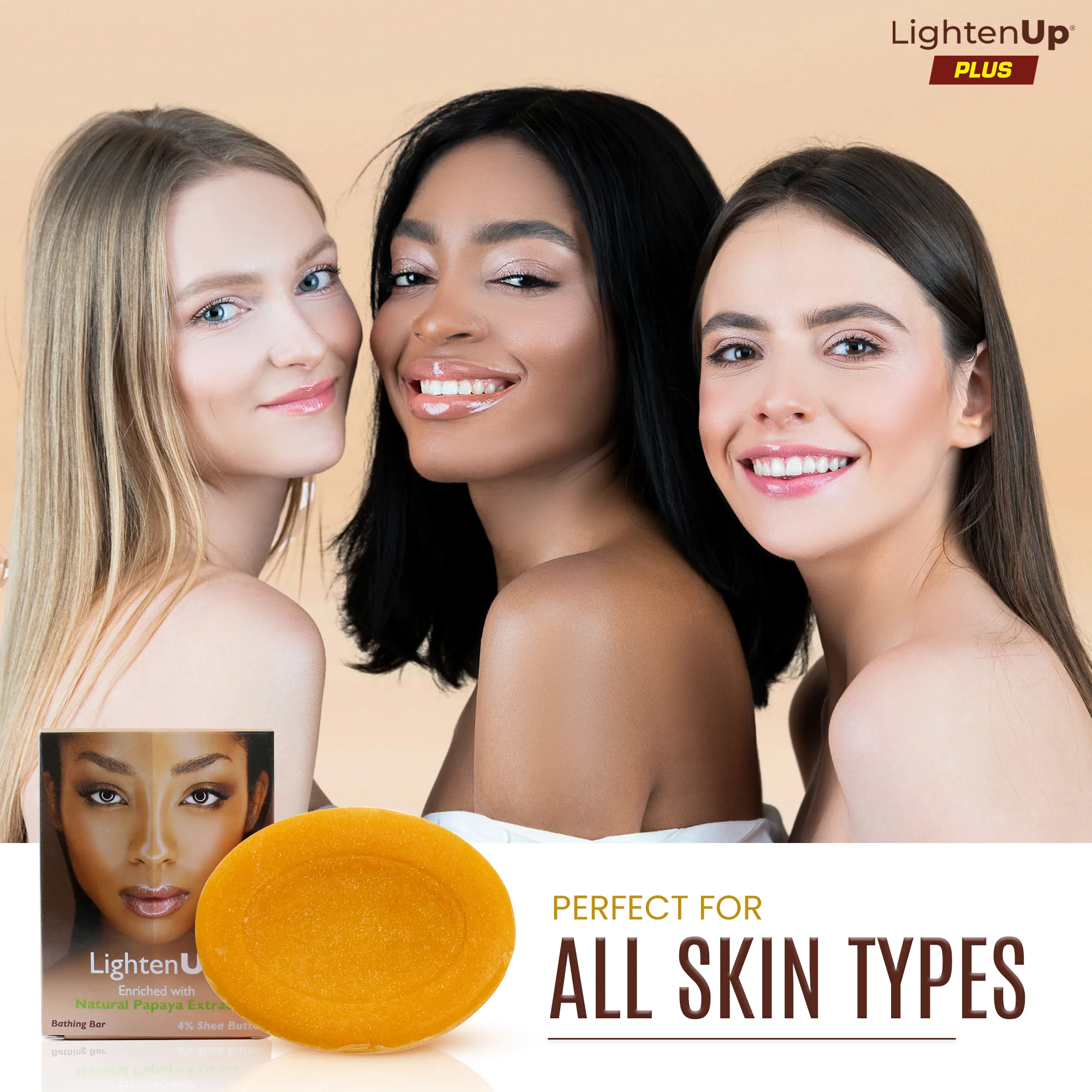 LightenUp Plus Papaya Bathing Bar With Shea Butter 80g / 2.82 fl oz - Image 5