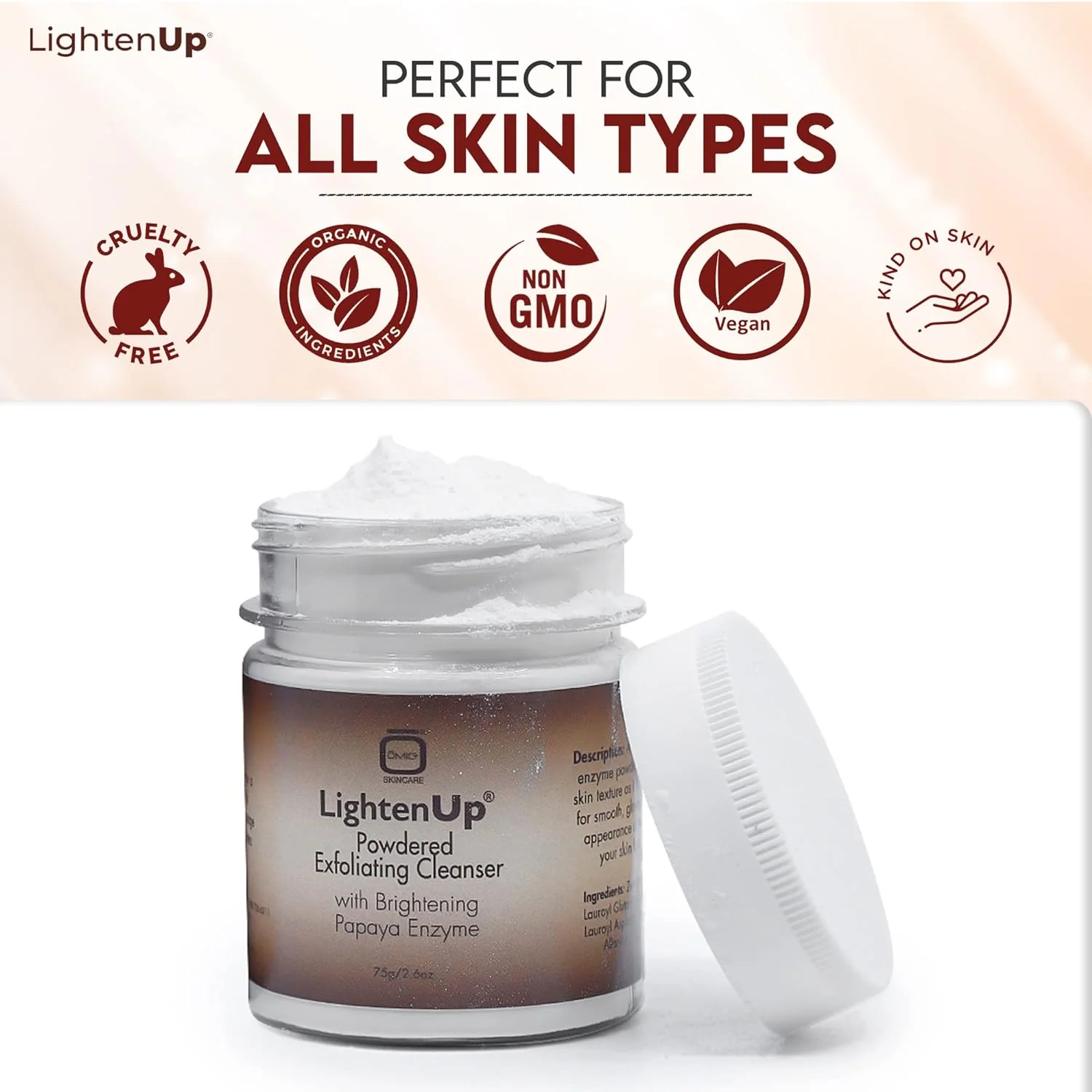 LightenUp Plus Powdered Exfoliating Cleanser 75g / 2.6 fl oz - Image 5