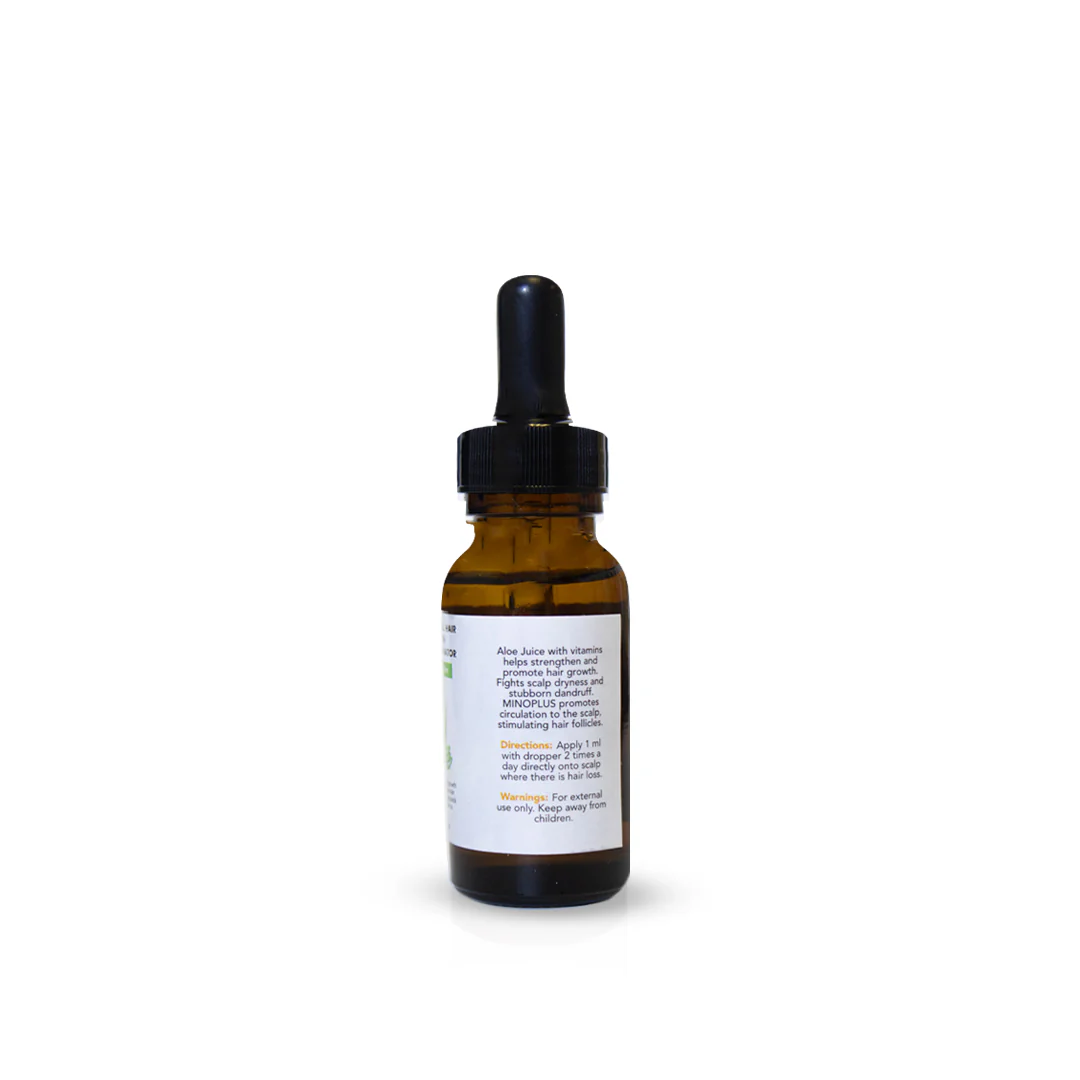Hair Growth Serum - MinoPlus Natural Rejuvenator with Aloe 30ml - Image 3