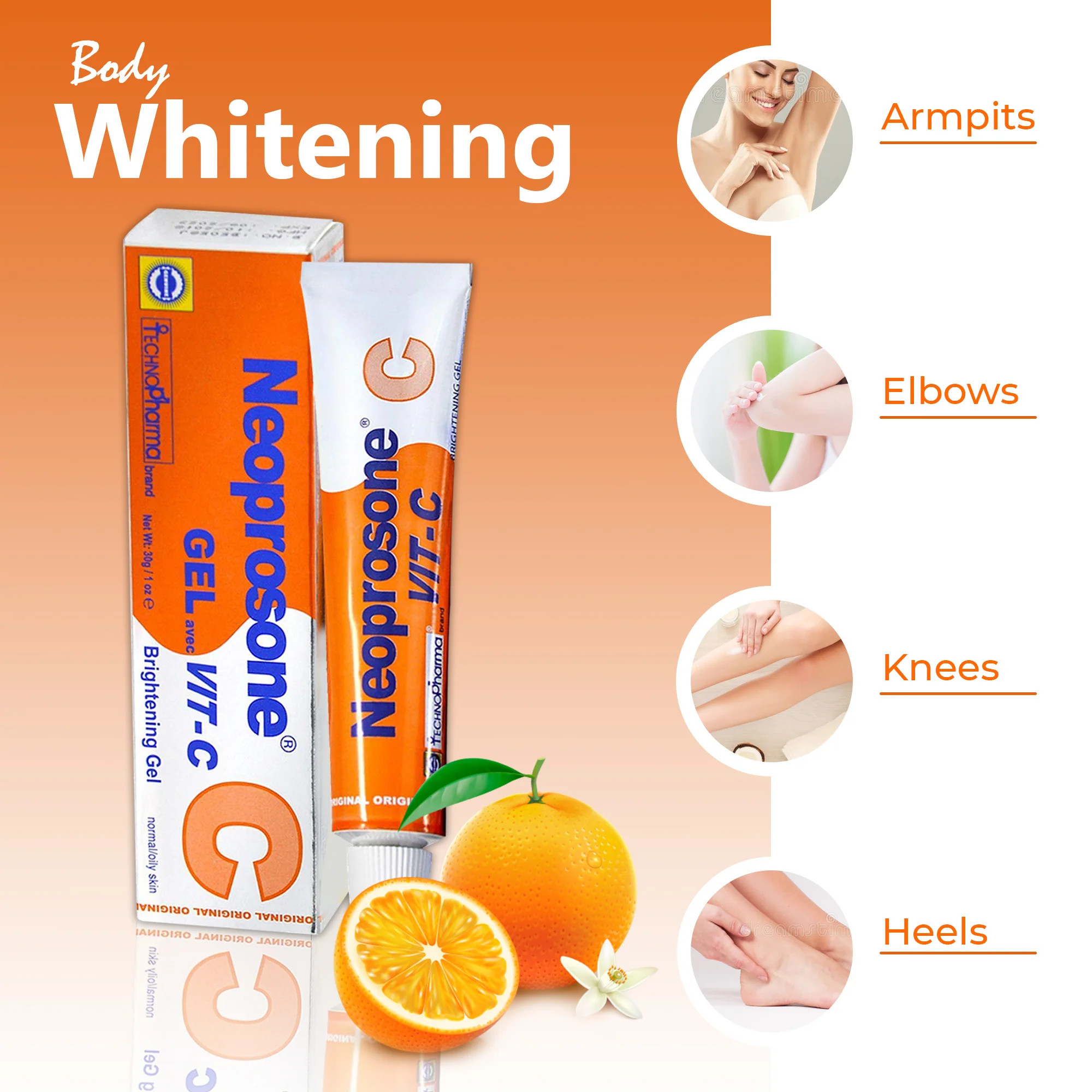 Neoprosone Brightening Gel Cream with Vitamin C – 30g / 1 Fl Oz - Image 6