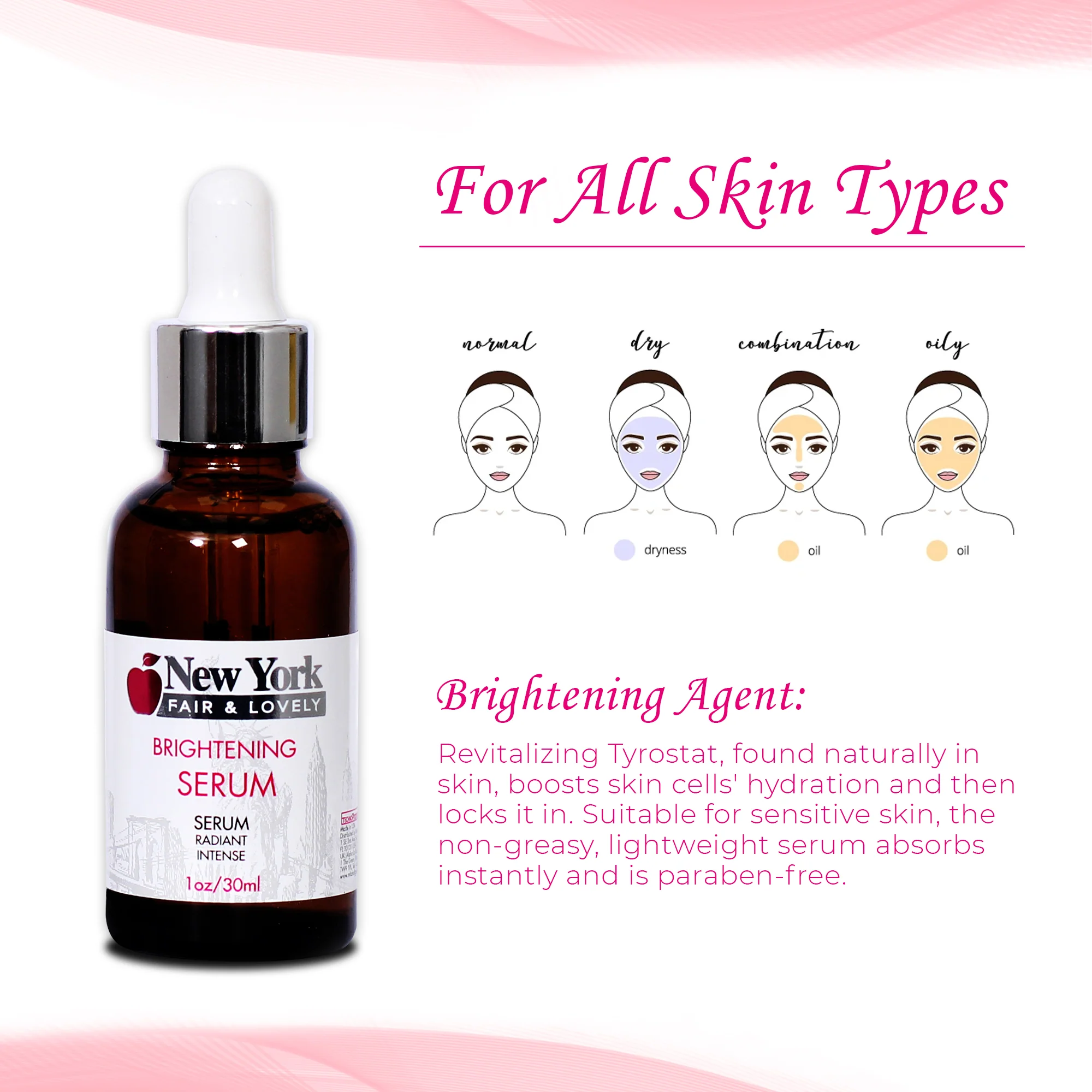 New York Fair & Lovely Brightening Serum - 30ml / 1 Fl Oz - Image 4