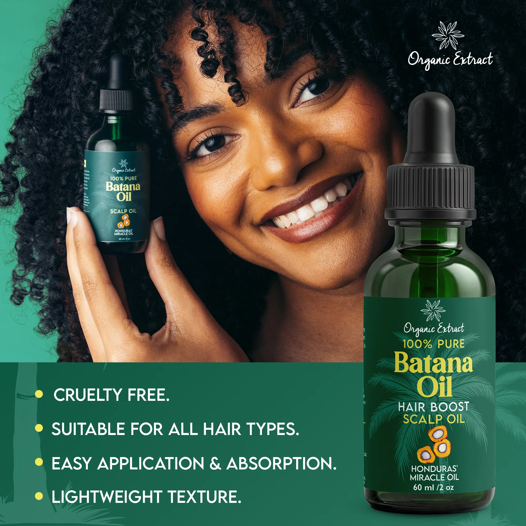 Organic Extract Batana Oil Stimulating Hair Growth Oil 2 oz/ 60ml - Image 7