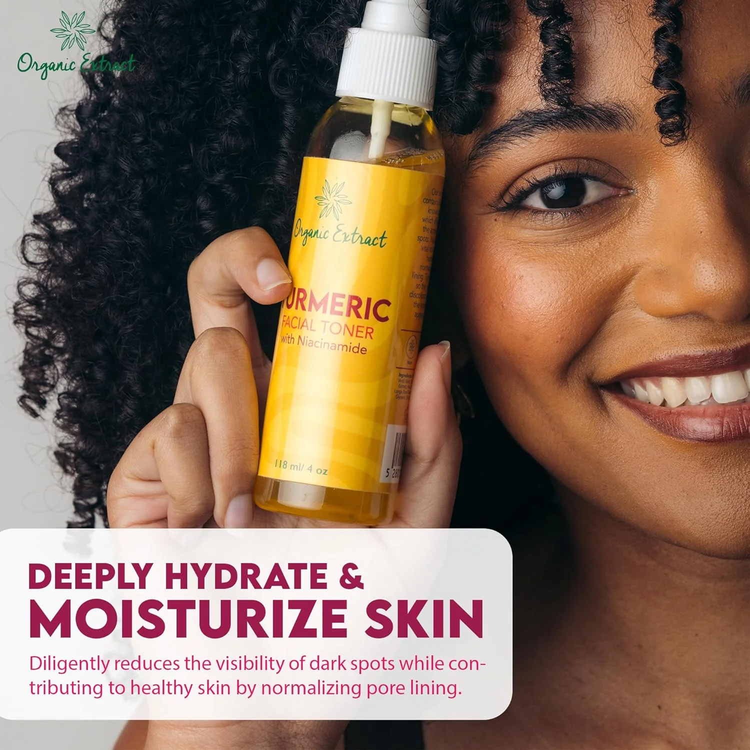 Organic Extract Turmeric Facial Toner 4 oz/118 ml - Image 4