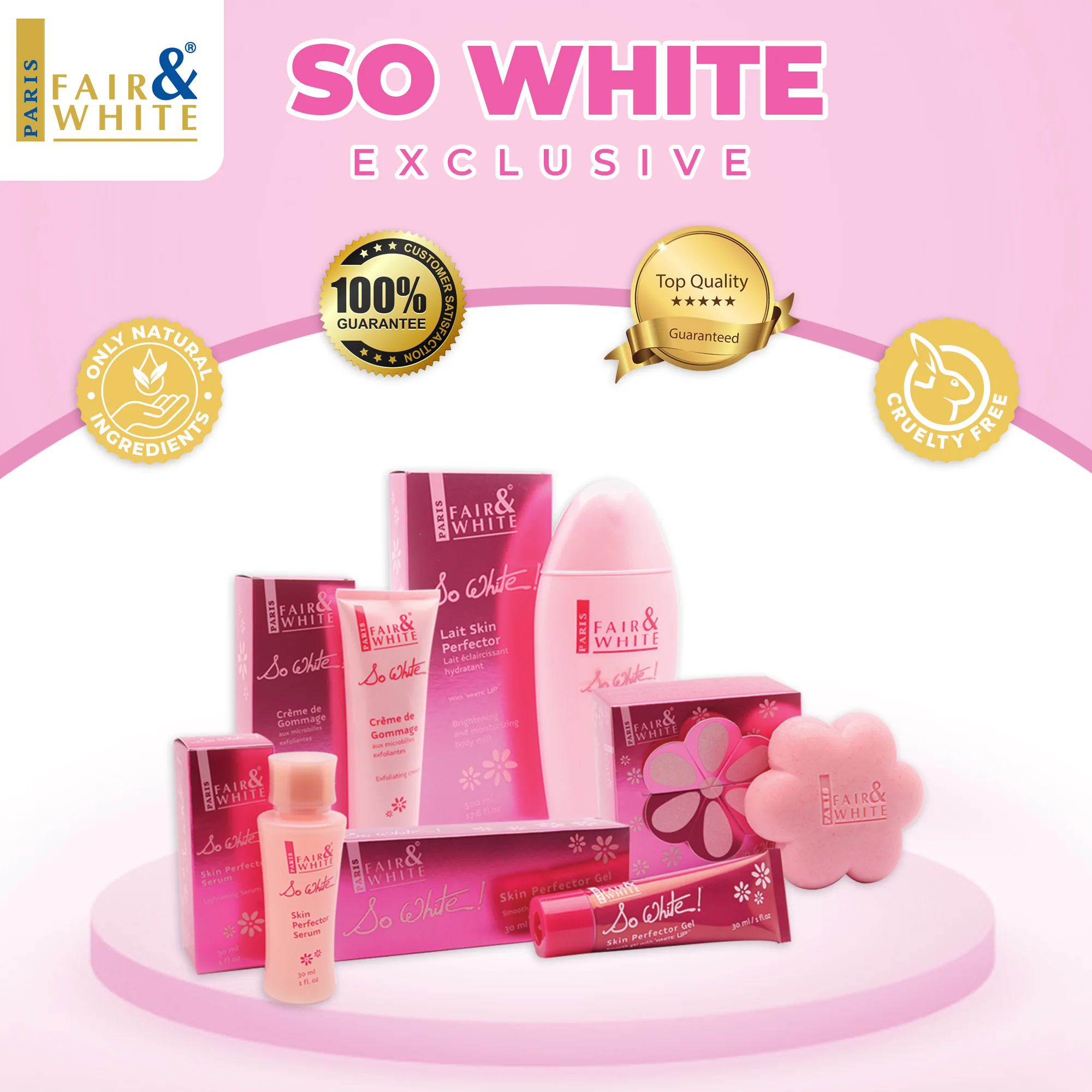 Fair And White So White Moisturizing Body Lotion With Almond Oil 500ml / 17.6 fl oz - Image 4